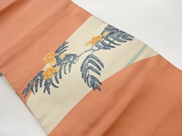 JAPANESE NAGOYA OBI / WOVEN FLOWER